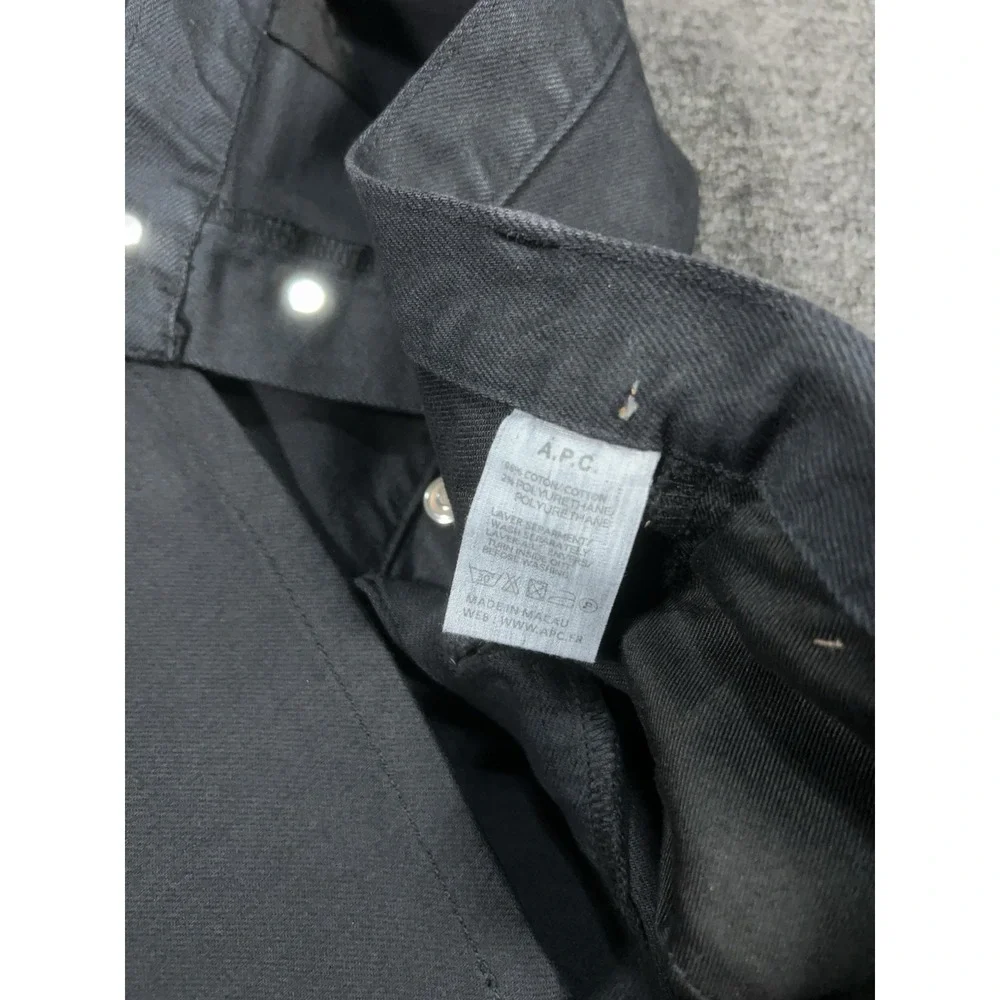 A.P.C. New Standard Jeans Mens 33 (Fits 34) Black Straight Classique Denim